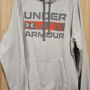 Under Armour Gray Hoodie Sweatshirt with Logo